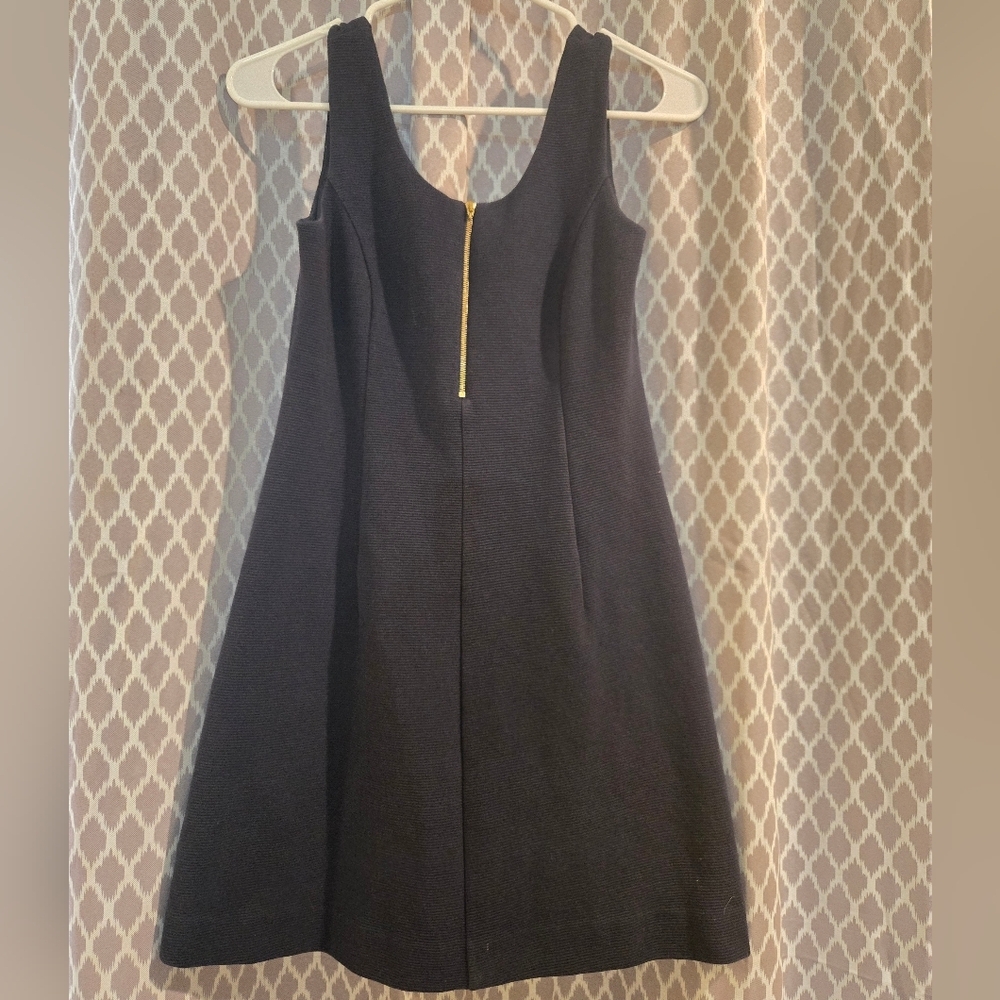 Lilly Pulitzer Nicolette Front Zip Navy Dress Small - Picture 9 of 9